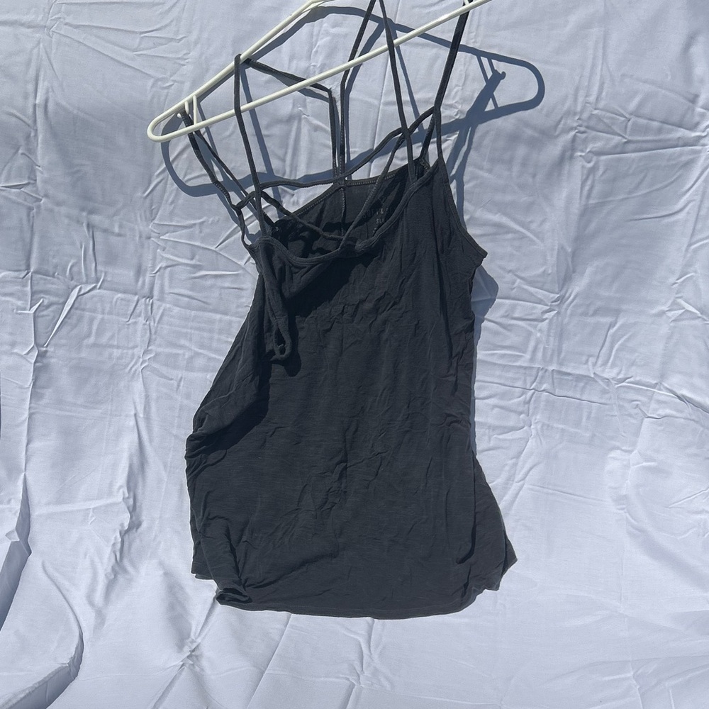 Charcoal strappy tank